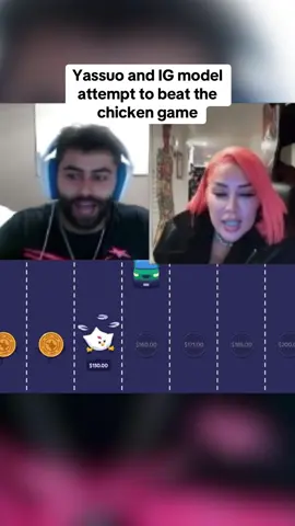 Yassuo and IG model attempt to beat the chicken game #kickstreaming