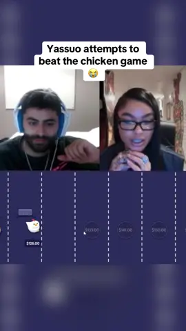 Yassuo attempts to beat the chicken game 😭 #kickstreaming