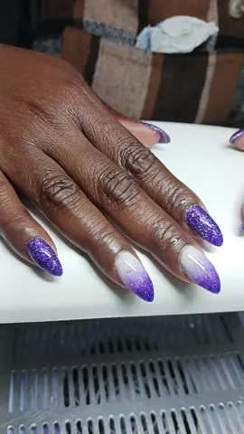 My client loves purple. that is the only color she will wear. For Christmas she sent me a picture of some red and green nails. I told her we can make your purple nails look festive. 💜 💅🎄✨️😃