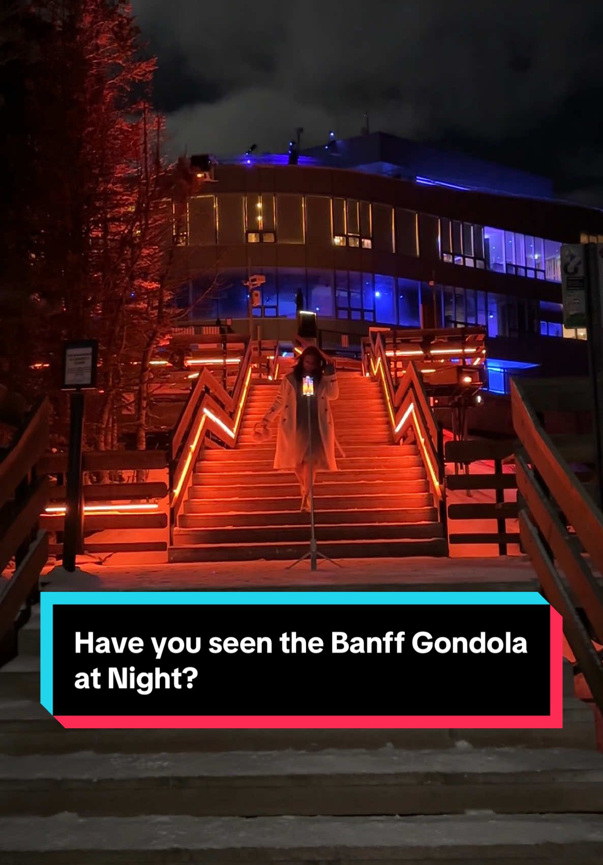 This is my 4th time experiencing Nightrise at @banffgondola . I just love watching the sunset and blue hour over the town of Banff (hands down the best view of Banff), while roasting marshmallows over  fire pits and then enjoying the light show. This was my first time doing a Night Tour where I walked the boardwalk at night and lucky for us, we could also see a meteor shower.  Nightrise goes until March 30th and it is included with your gondola ticket. Dates to keep an eye out for special stargazing events:  December 13 – 14: Geminid Meteor Shower December 21 – 22: Ursids Meteor Shower January 3 – 4: Quadrantids Meteor Shower January 13: Full Moon January 16: Mars at Opposition February 12: Full Moon March 14: Total Lunar Eclipse #banff #banffnationalpark #nightrise #nightrisebanff #travelalberta #tourismcalgary #banffgondola