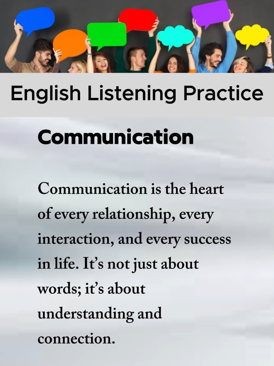 Communication, The importance of communication in our daily life. Daily English practice by listening 🎧 and reading English narrations, story, messages. #english #listening #englishpractice #learning #englishlearning #englishlistening #speaking #communication #importanceofcommunication #communicationskills 