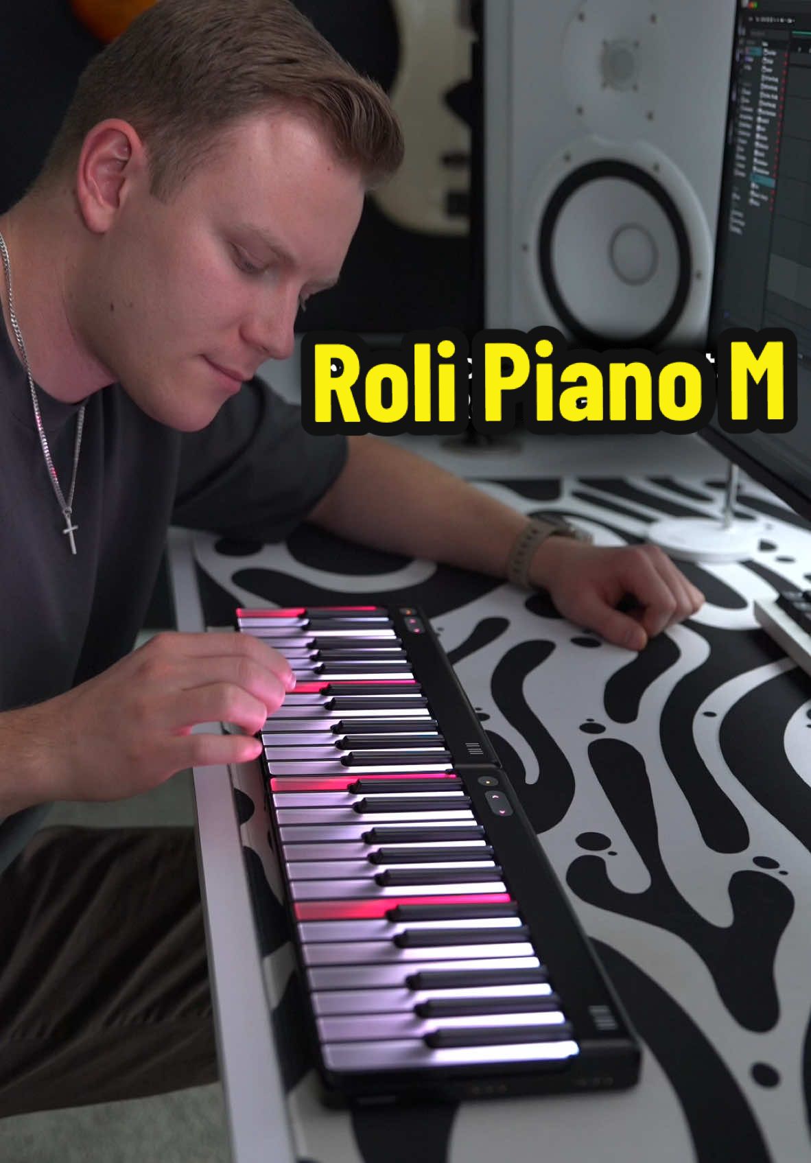 Love this keyboard 😍 @ROLI Create #music #musician #piano #synth 