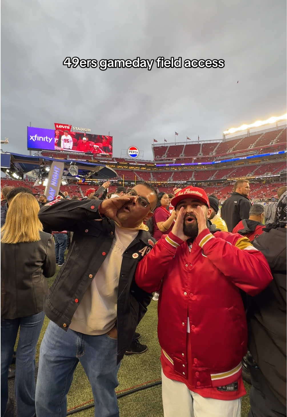 Forever faithful ‼️😤 @natalie & the aguilars #49ers #49ersfaithful #niners #ninergang #fttb #faithful #letsgoniners #bangbang #tailgate #nfl #levisstadium #ninerempire #ninersnation #nflgameday #49ersnews 