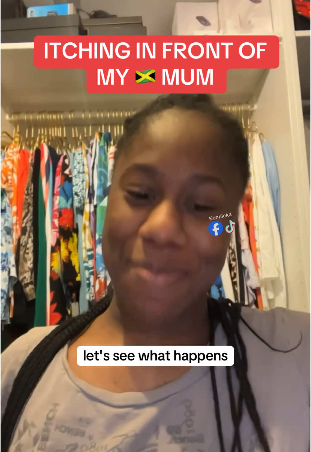 SHE DIDNT HAVE TO DO ME LIKE THAT🤣🤣 #itchy #🐱 #mum #jamaican 