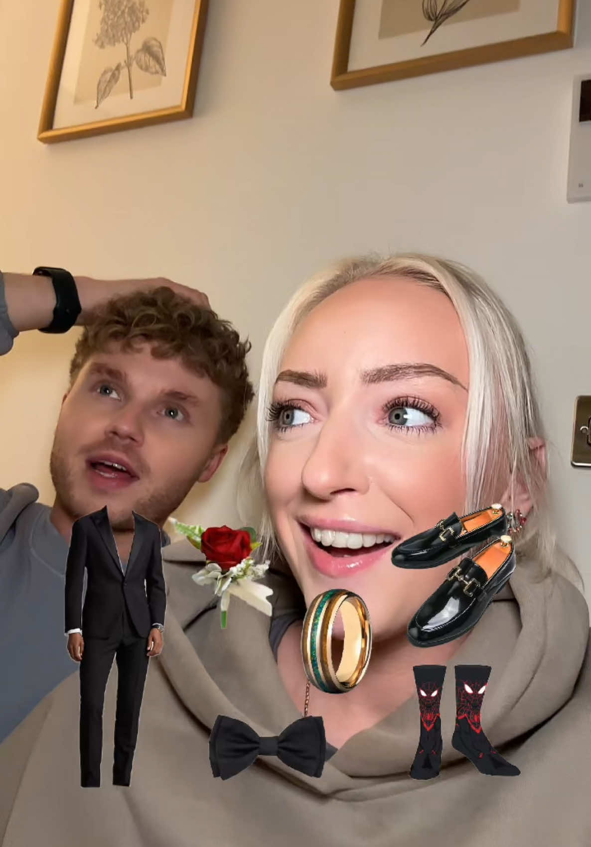 we had MANY requests for this lol #connorandyvonne #fyp #couple #filter #challenge #trend #engagement #proposal #wedding 