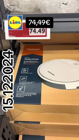 Aktuell bei lidl Saugroboter Navigiert effizient durch den zu reinigenden Bereich und sorgt so für eine gründliche Reinigung 74,49€#lidl #fyp #fouryou #foryoupage #deutschland 
