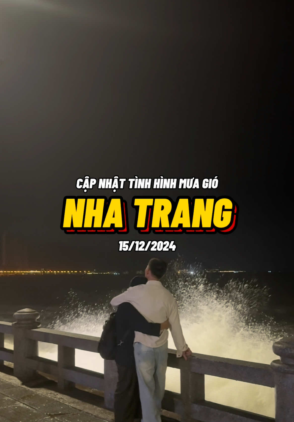 Cập nhật tình hình mưa gió ở Nha Trang tối ngày 15/12/2024 #tulangthang #nhatrang #checkinnhatrang #muagio #bao #lulut #biennhatrang #biển 