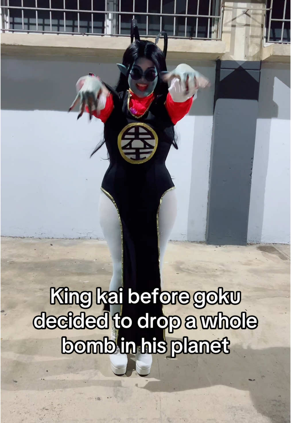 Pouring one out for bubbles #dragonball #kingkai #cell #goku #kingkaicosplay #dragonballz 