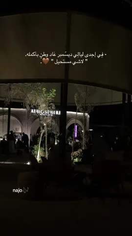 - فِي إحِدى ليالِي ديسّمبر عَاد وطنٍ بأكمله. ‏   