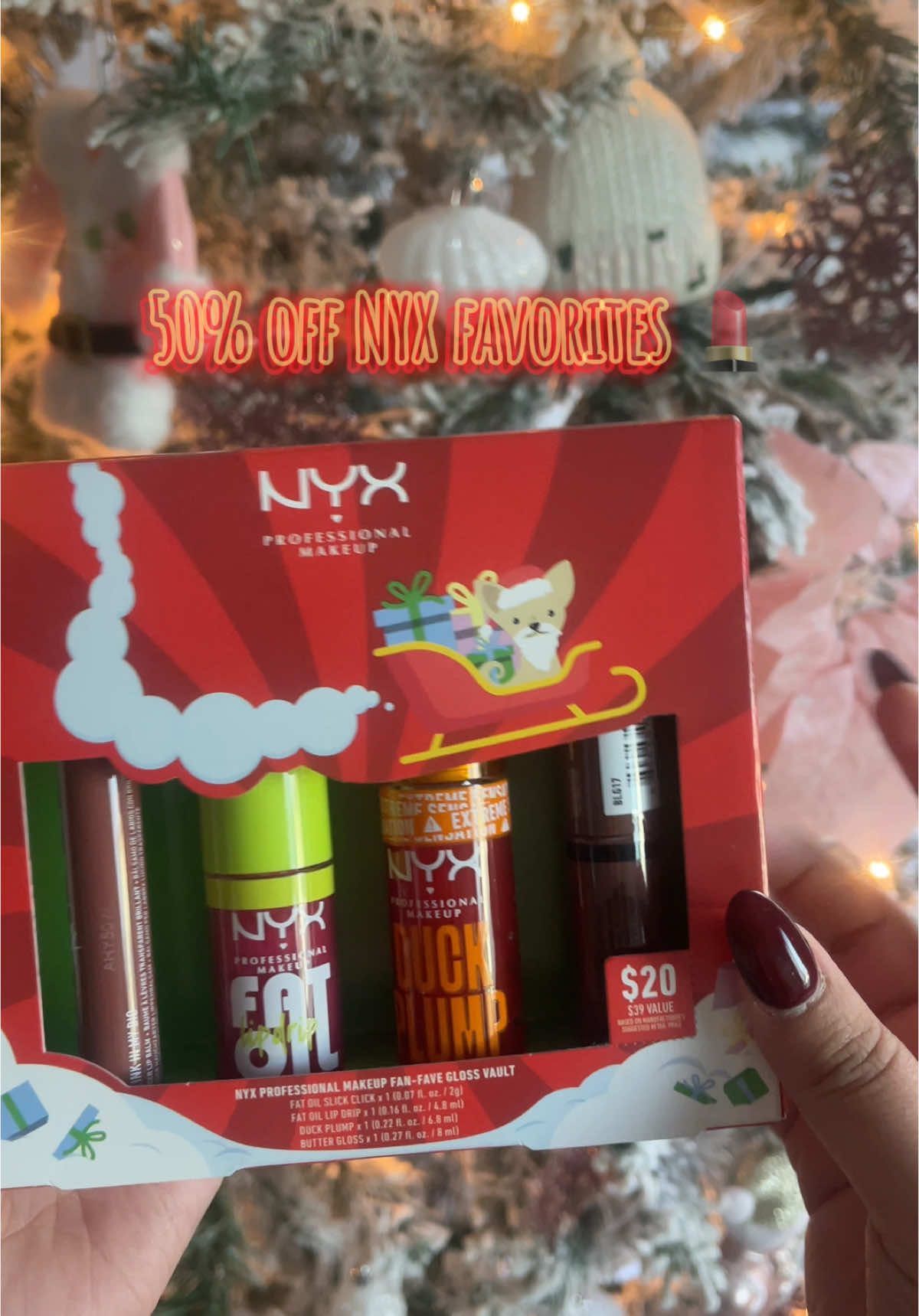 Makes the perfect gift!🎁❤️ #makeup #christmas #xmas #gift #stockingstuffers #lips #nyx #sale #tiktokshopmusthaves #makeupmusthaves #sephoraalışverişim 