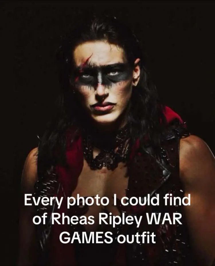 Every photo I could find of Rheas Ripley WAR GAMES outfit @Rhea Ripley #rhearipley #rhearipleywwe 