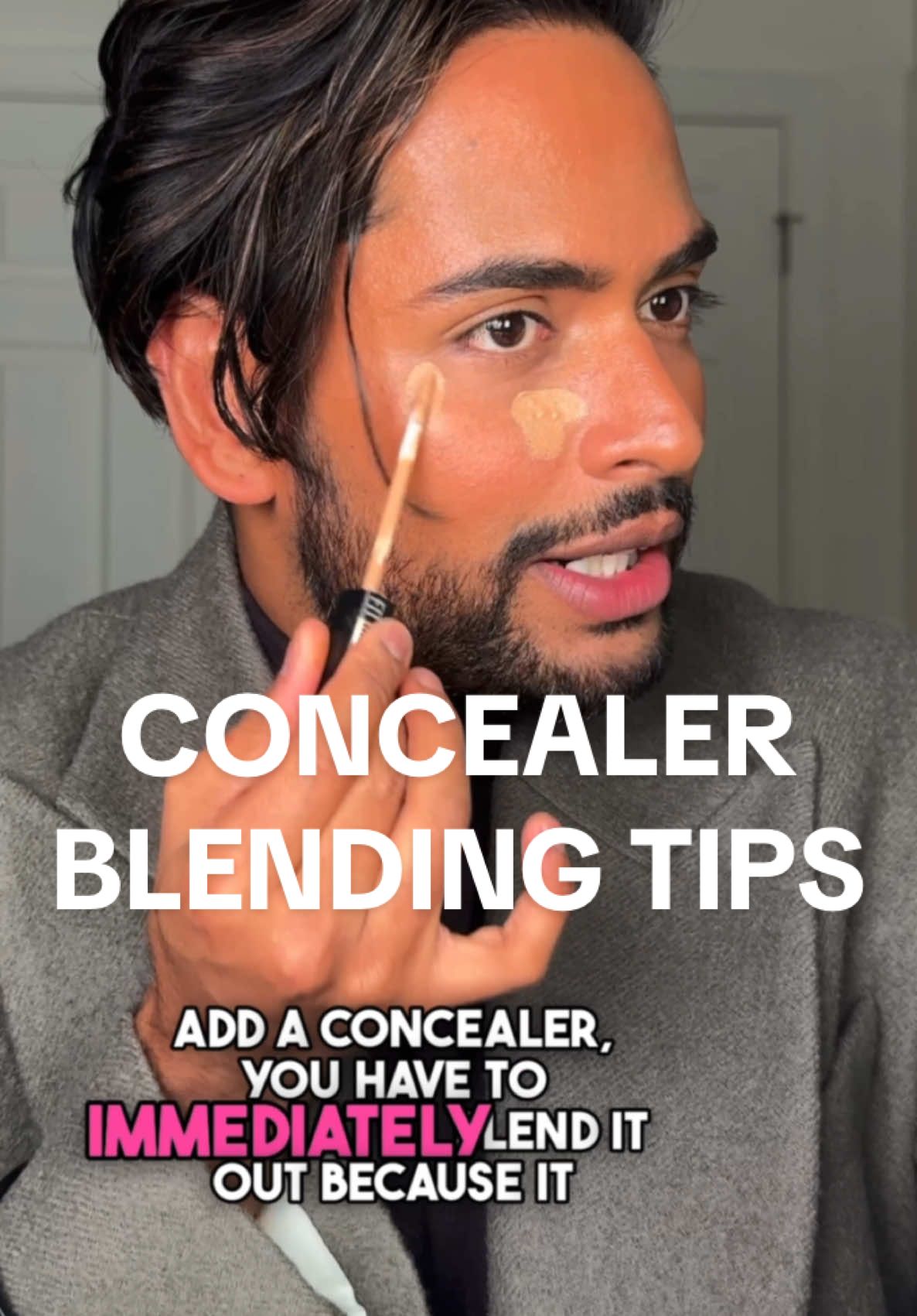 Replying to @jennyinperson Concealer Blending Tips because its important to EVOLVE our technique along with makeup evolution 👍🏽  “Let your concealer dry, reduce the blendability of your concealer”  @makeupbymario F4 Brush @Maybelline NY Fit Me Concealer 340  @DanessaMyricksBeauty Cream Blush shade Dancing Queen  @Huda Beauty Easy Bake shade Blondie #concealer #concealertips #makeuptips #makeuptutorial 