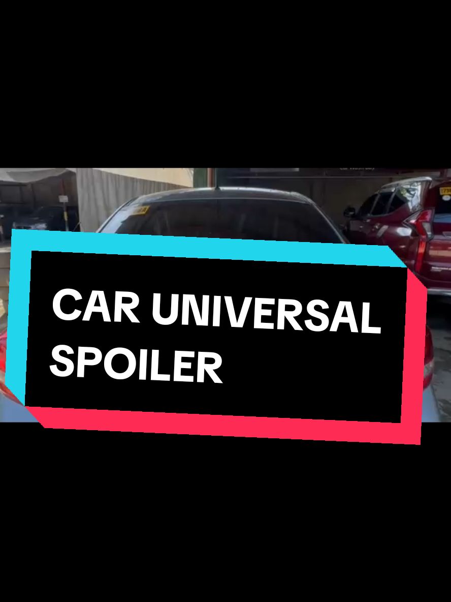 Car universal spoiler. Check out now in my yellow basket. 👌🛒 #creatorsearchinsight #foryourpage #fyp #mitsubishi #toyota #nissan #suzuki #vios #mirage #mirageG4 #almira_team #caracessories 