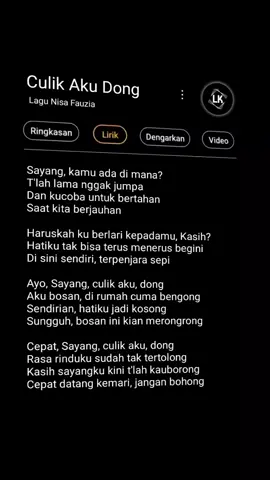 lyrics lagu sayang culik aku dong  #fypシ゚ #Viral 