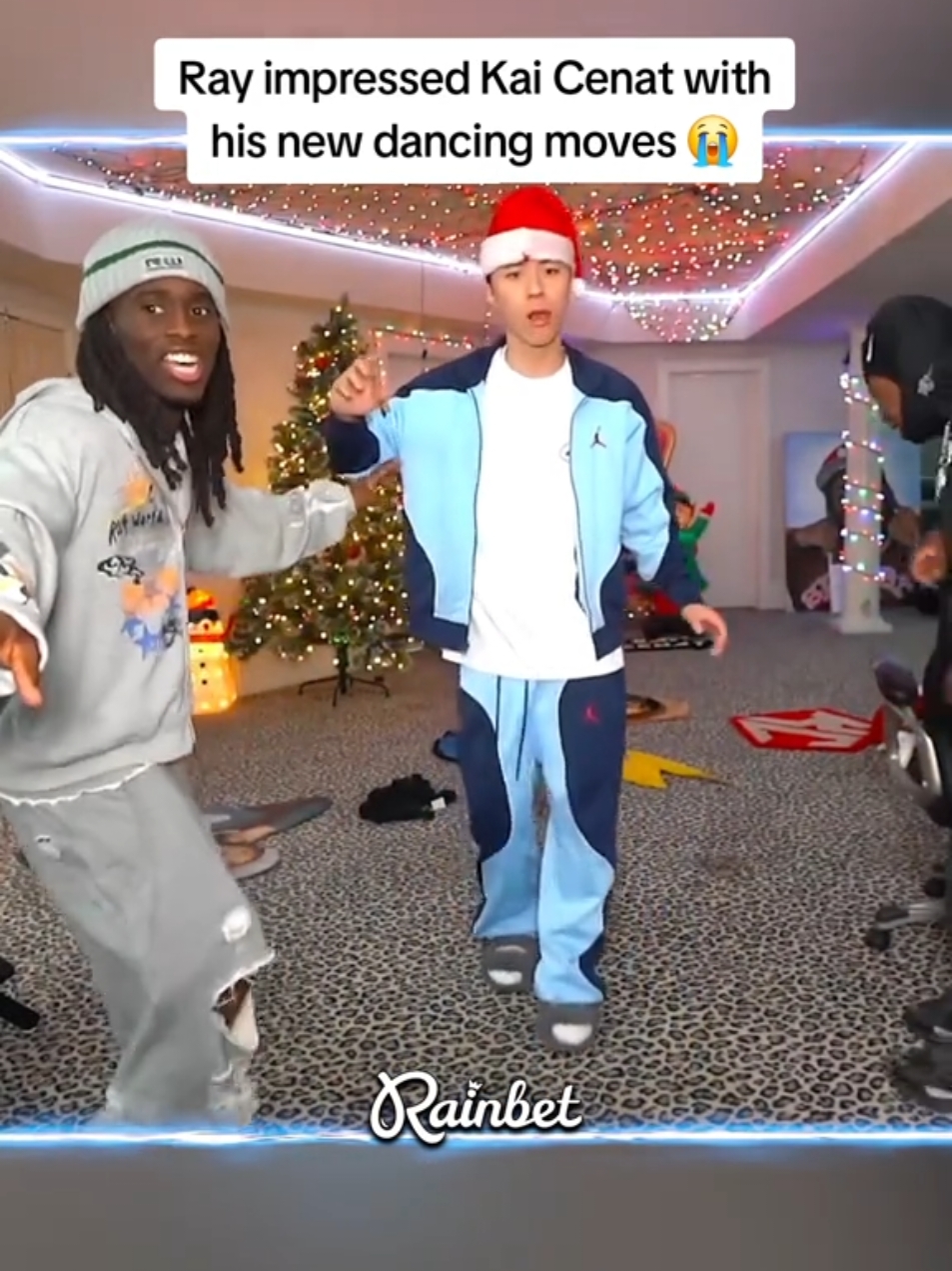 Ray impressed Kai Cenat with his new dancing moves 😭 #kaicenat 