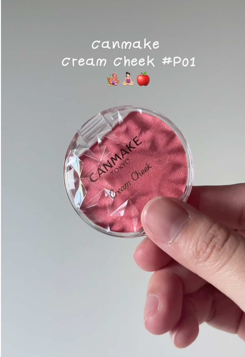 canmake cream cheek P01 🪸 #canmake #canmakethailand #canmakecreamcheek #แต่งหน้า #p01 #บลัชออน #ครีมบลัช #makeup 