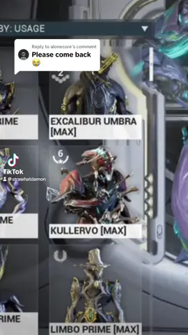 Replying to @alonecore Ive been having some trouble with my pc. I have a new part coming in the mail this week and the stream should be back up wednesday hopefully. Sorry fam❤️❤️#warframe #tennocreate #warframetiktok 