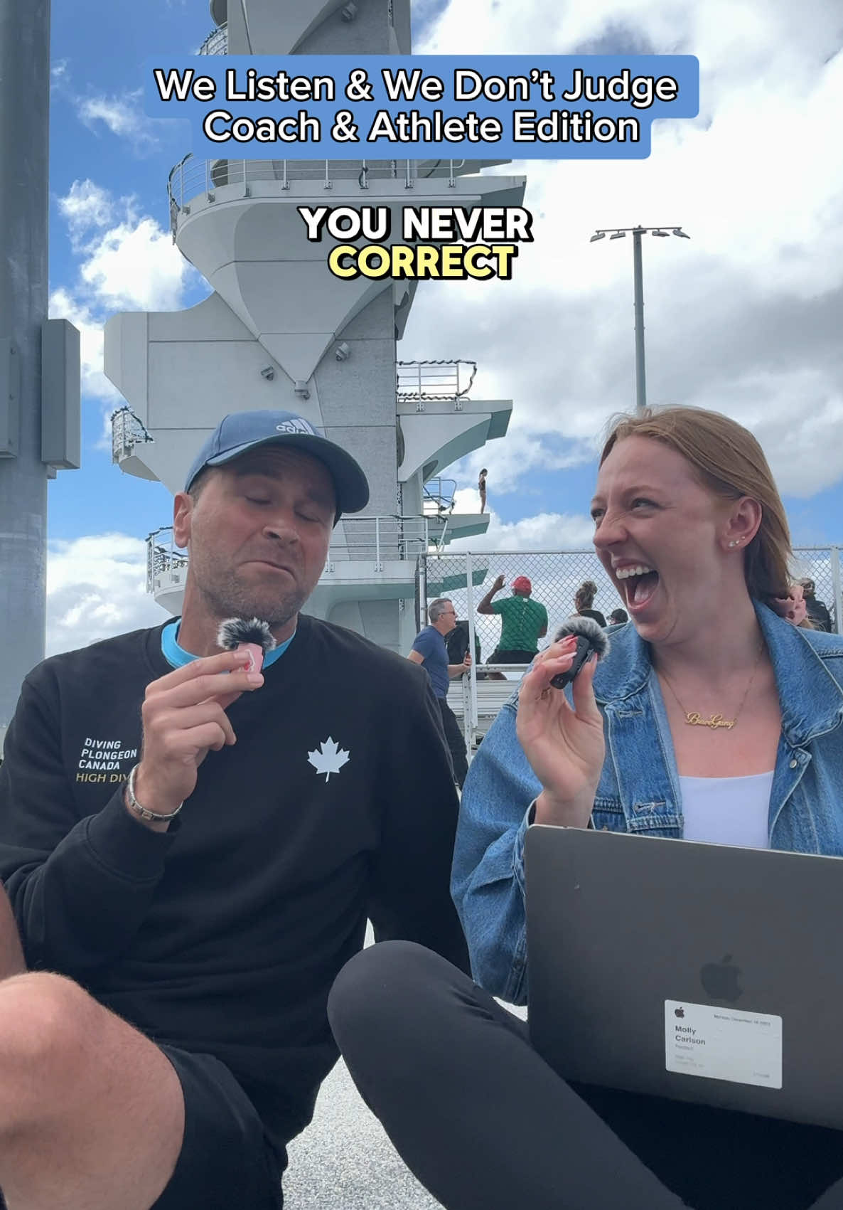 We listen and we don’t judge 😂 . Had to do this with my coach @Stephcoach1234 for #BraveMas Day 15 practicing honestly 🥲🫶 . What would you say to your coach/athlete? 👀 #BraveGang 