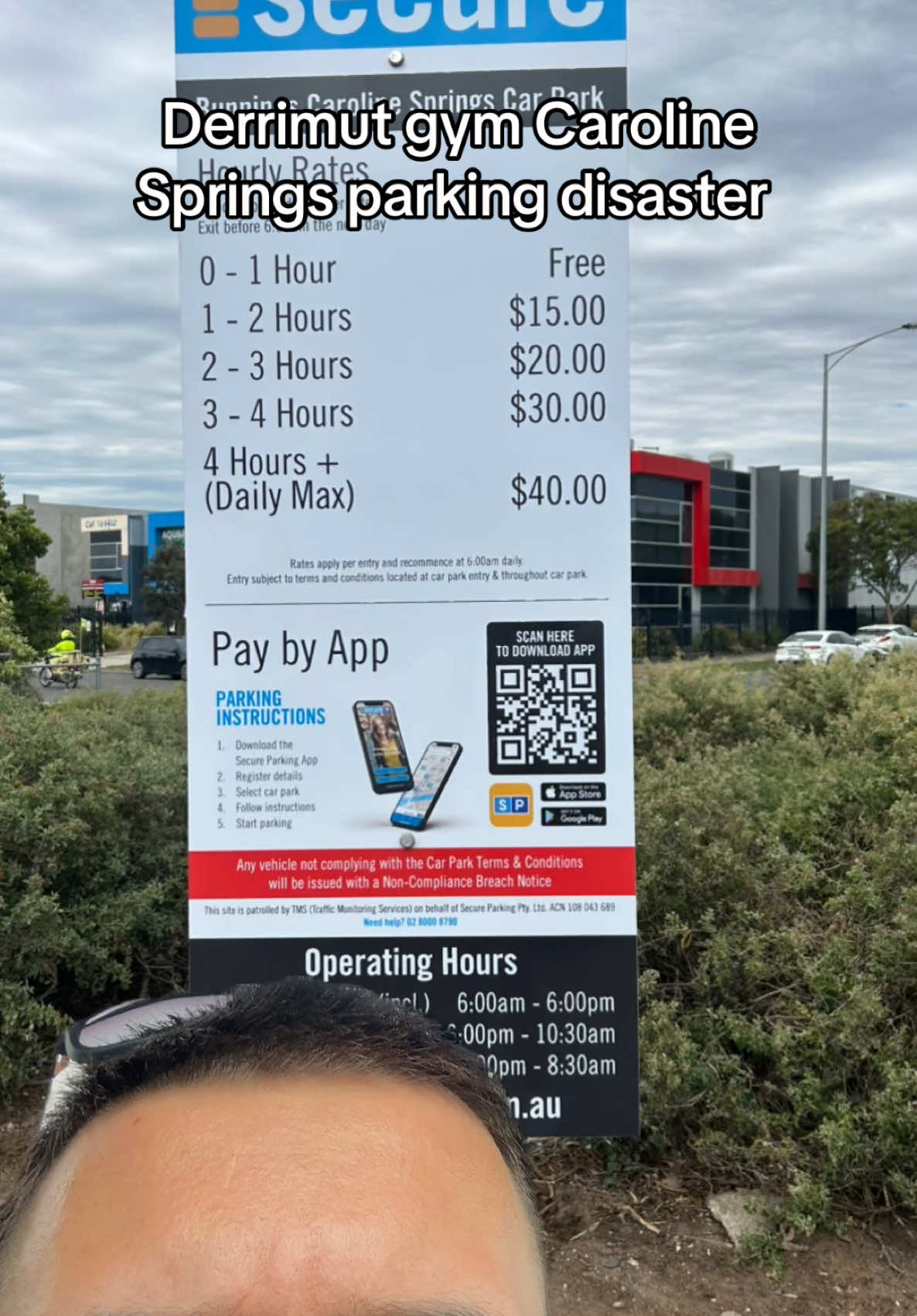 Absolute disaster #australia #carolinesprings #gym #derrimutgym #derrimut247 #parking #fine #money #rant #community #reaction #GymTok 