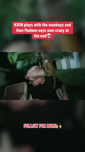 N3ON plays with the monkeys and then Modeen says sum crazy at the end💀 #animalsoftiktok #zoo #streamer #n3onclips #exposed #modeen #crazy #funny #jokes #monkeys #pets #arab #n3on 