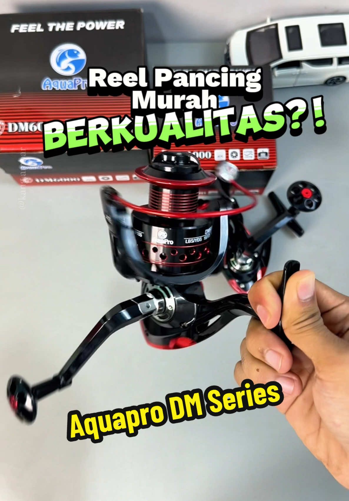 Reel pancing murah berkualitas. Aquapro DM Series cocok untuk mancing dilaut maupun kolam galatama. #reelpancing #reelpancingmurah #reelpancinglaut #reelpancinggalatama #cuantanpabatas 