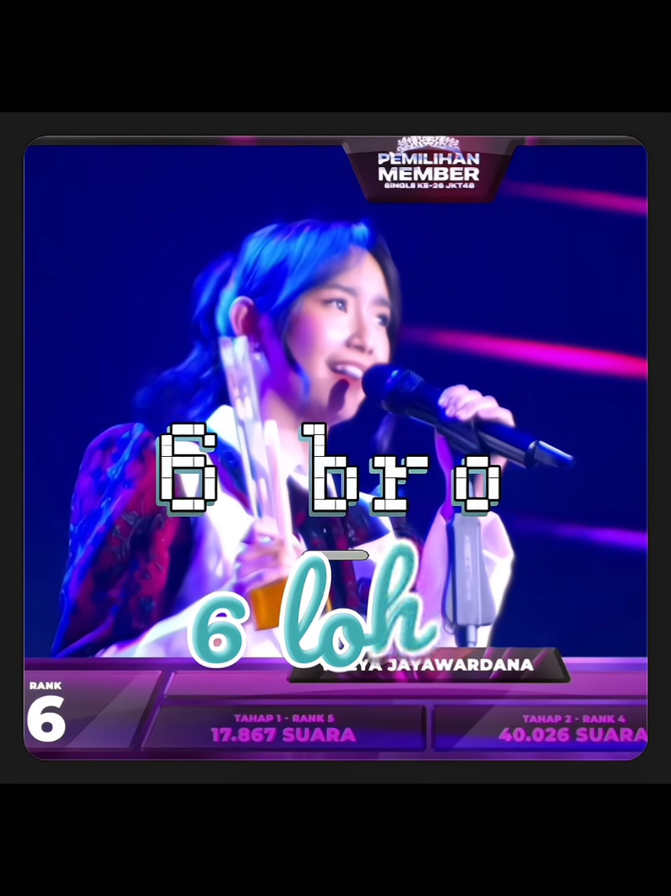 mendengar speech ini merasa begitu diperhatikan 🥺. Seperti, bahagia fans bahagianya juga, keselnya fans juga menjadi keselnya dia. Kepercayaan dan harapan yang disampaikan kepadanya juga dijaga dengan baik, malah selalu memberikan kebanggaan buat yg selalu mendukungnya. Gimana ga sesayang itu fansnya sama dia dan akan senantiasa mendukungnya 🥰🤍 #freyajkt48 #freyajayawardana #jkt48 #jkt48newera #fjkt48 #wotajkt48 #freyanation #freyanisasi #jkt48edit #fyp #sousenkyo2024 #ssk2024 #hopecore 