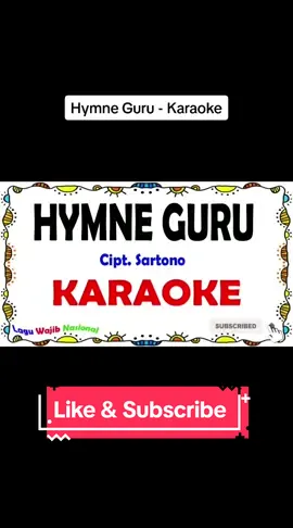 Hymne Guru - Karaoke #hymneguru #guru #hariguru 