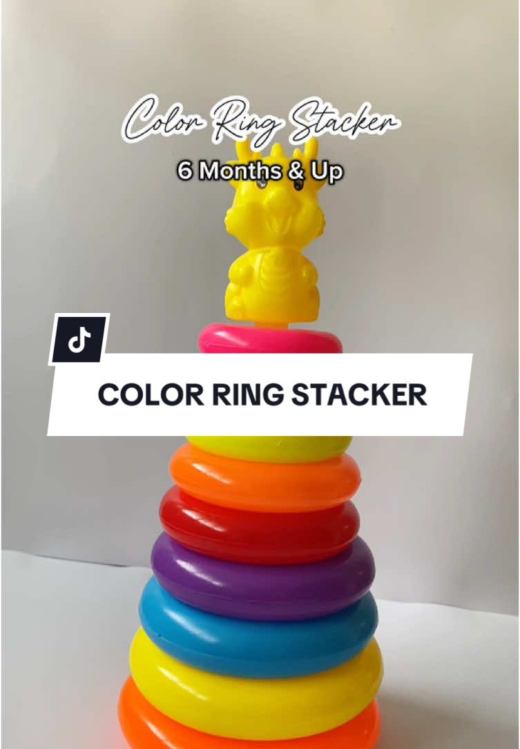 Baby Rainbow Tower Stacking Circle Fun Dragon Ring Puzzle GamePyramid Kid Toddler Color Cognition #giftideasforkids #ringstacker #foryourkids #rainbowstacker #educationaltoy 