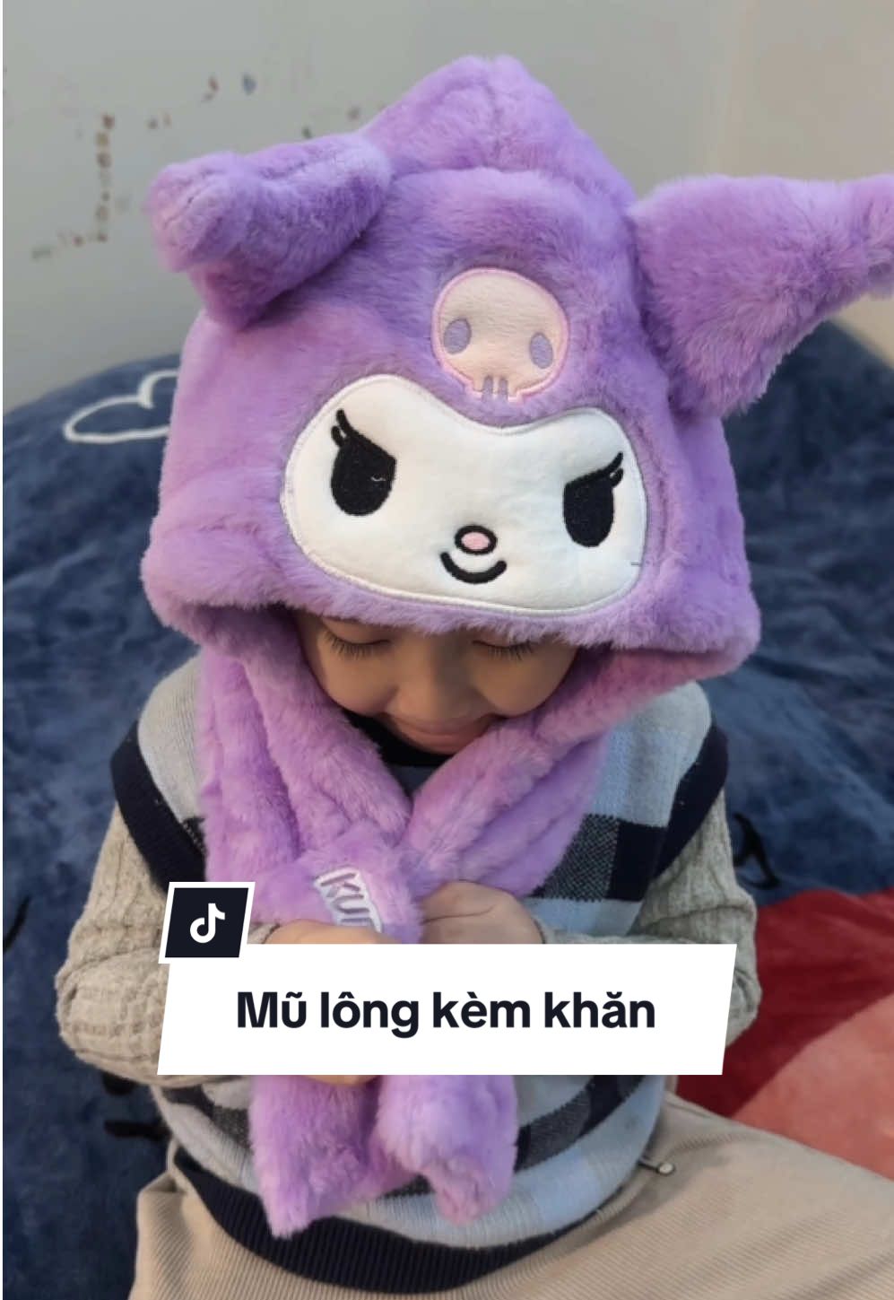 Sáng ra đi học vội đội ụp cái là xong ạ #mevabe #mukemkhanchobe 