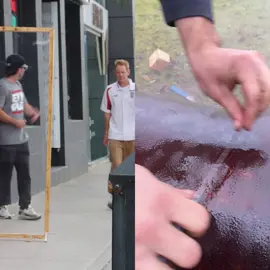 Magic mirror scare! Twin prank🤯 #twins #evenout #magictrick #prank #fy