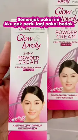 Baru tau ada cream anti ribet, gak perlu pakai bedak lagi udah bagus banget 😍 #fairandlovely #glowandlovely #mencerahkankulit #adakandunganbedak #creamserbaguna #kulitcerah #powdercream 