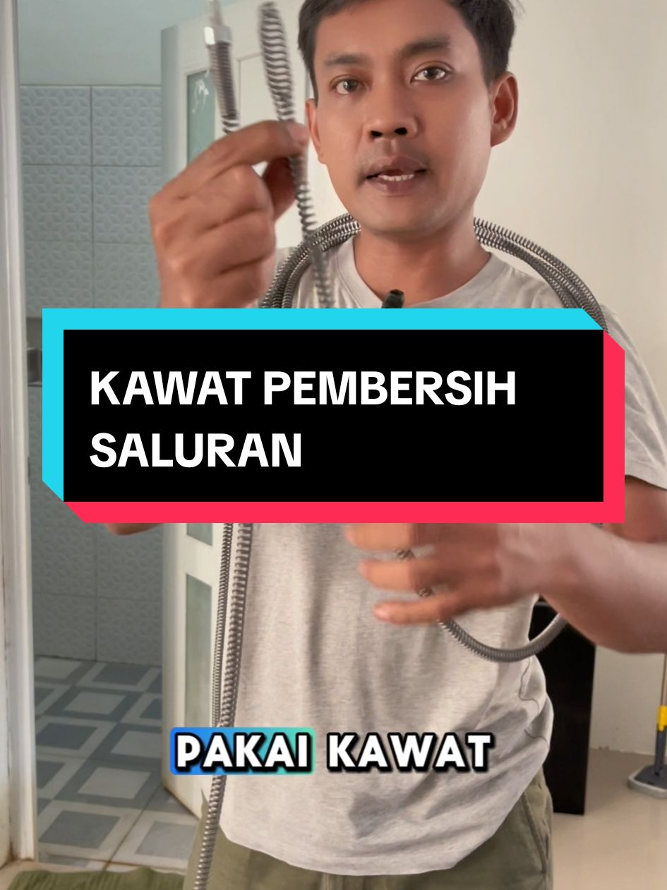 Membalas @supriati3701 bisa belok yaa, ini vidionya  #kawatpembersih  #kawatpembersihsaluranair  #kawatpembersihwastafel 