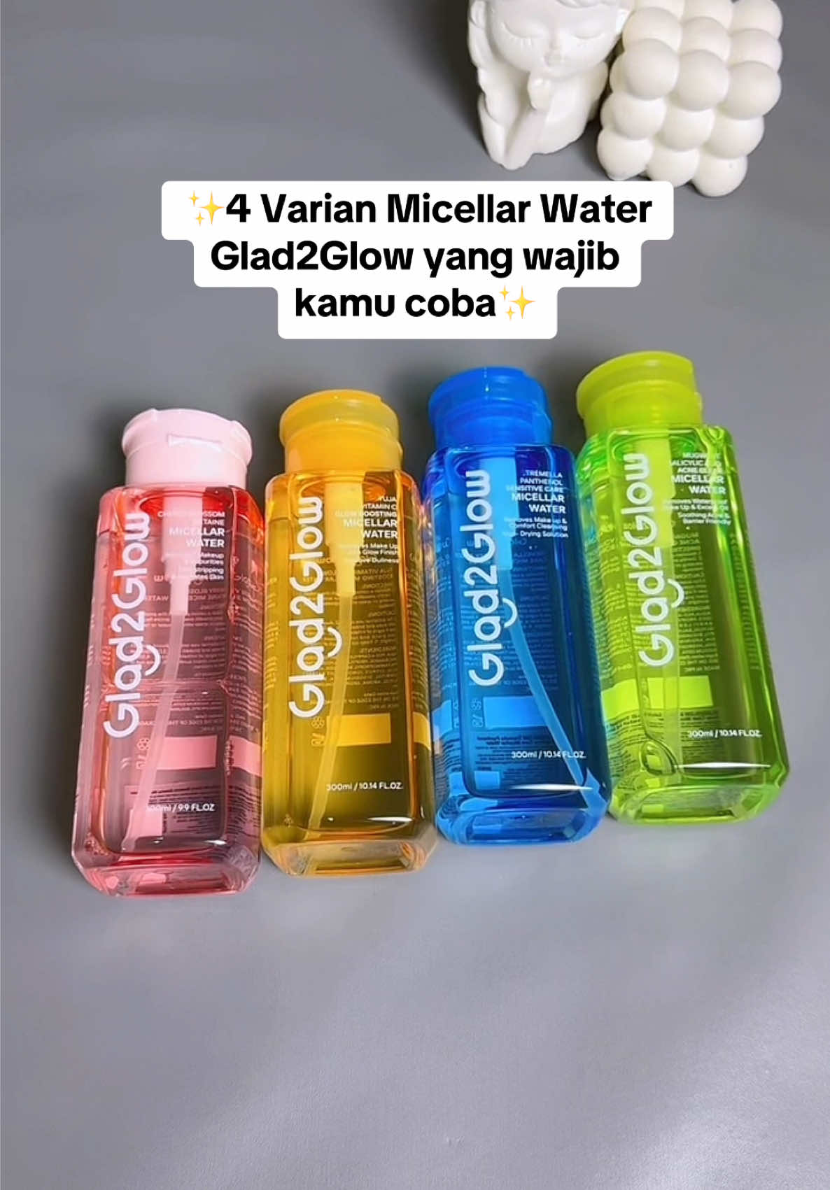 Pilih sesuai jenis kulit ya dear🫶🏻 #glad2glow #g2g #micellarwater #doublecleansing #skincare 