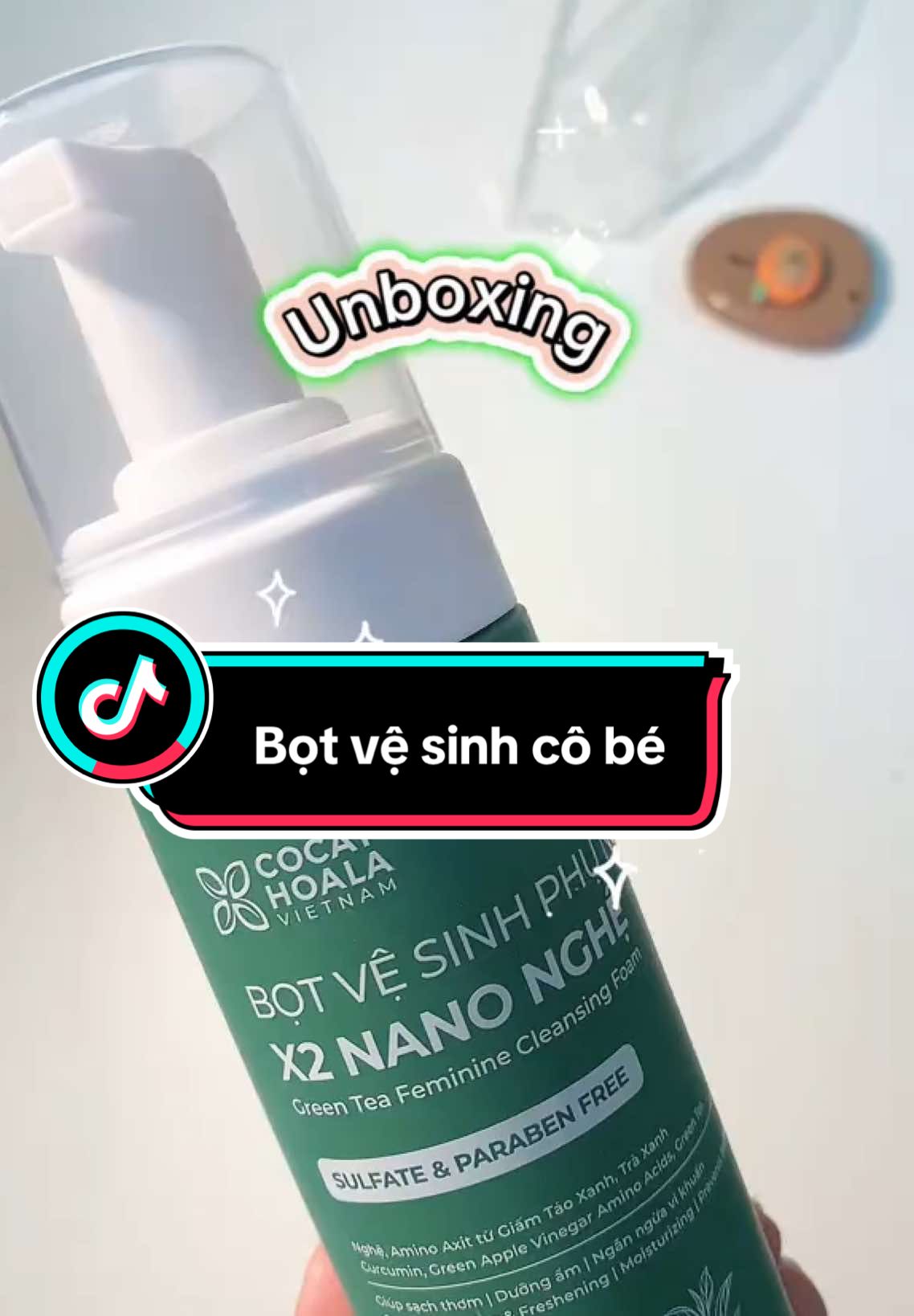 Bọt vệ sinh cô bé cho phụ nữ và lứa tuổi dậy thì. Rất an toàn và lành tính ạ #botvesinh #cocayhoala #tuoidaythi #nanonghex2 