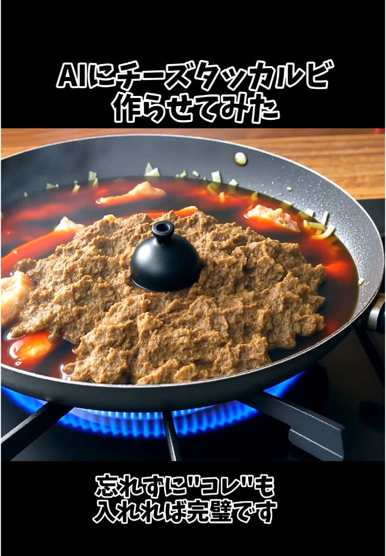 AIにチーズタッカルビ作らせてみた。#AI #料理 #aiに料理作らせてみた #レシピ #韓国料理 #チーズタッカルビ 