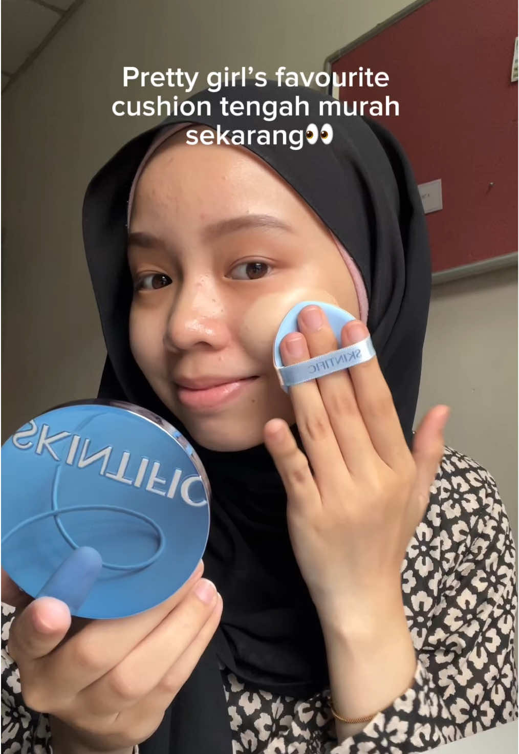 Siapa belum ada kena grab cepat! #mattecushion #bluecushion #skintificcushion #coverage #highcoverage #longlasting #waterproof #bluecushion 