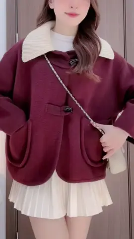 ÁO DẠ ÉP PHỐI CỔ LEN DÁNG DÀI #aodaep #aodanu #thoitrangnu #xuhuong #aokhoacdanu 