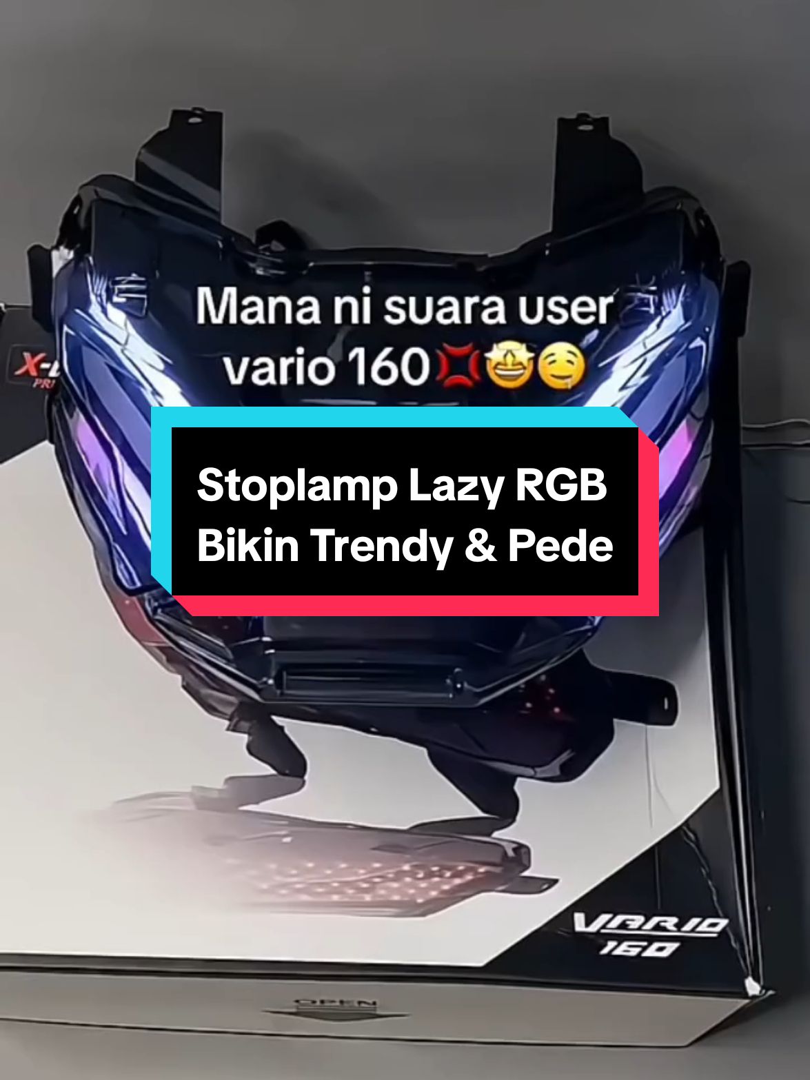 Lampu Stoplamp Lazy RGB Android Vario 160  #stoplamplazy #stoplamprgb #stoplampvario160 #lampustopvariasi #lampustoprem #stoplampled #vario160cc #vario160modifikasi #varioproper #varionistyindonesia #sukucadangmotor #aksesorismotor #sparepartmotor #variasimotor #modifikasimotor #trendmotor 