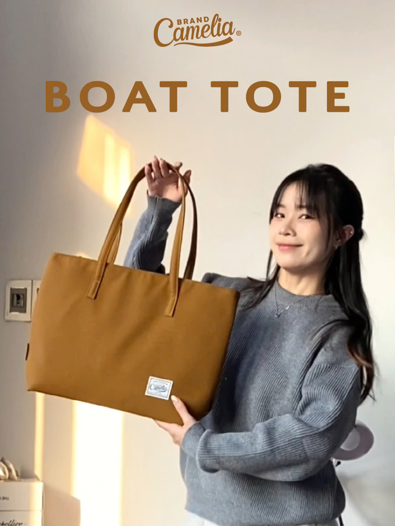 Sắm ngay Boat Tote, chiếc túi tote gọn nhẹ chứa vừa tất cả vật dụng cần thiết #camelia #cameliabrand #totebags #tuitote #tote