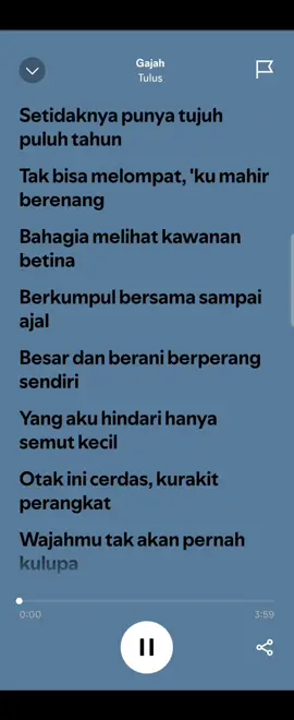 #tulus #gajah #tulusgajah #liriklagu #lirik #lirik #viral #liriklaguviral #fyp 