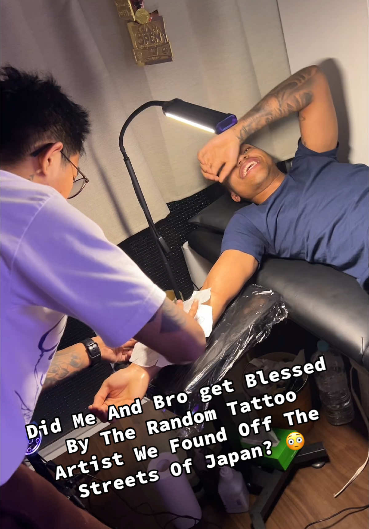 Here is Officially Part 2‼️ yall have been asking for it and here is how the tattoos came out 😳 #japantattoo #japan #militarylife #miltok #exploringjapan #navy #marine #tokyo #gettingtattedinjapan 