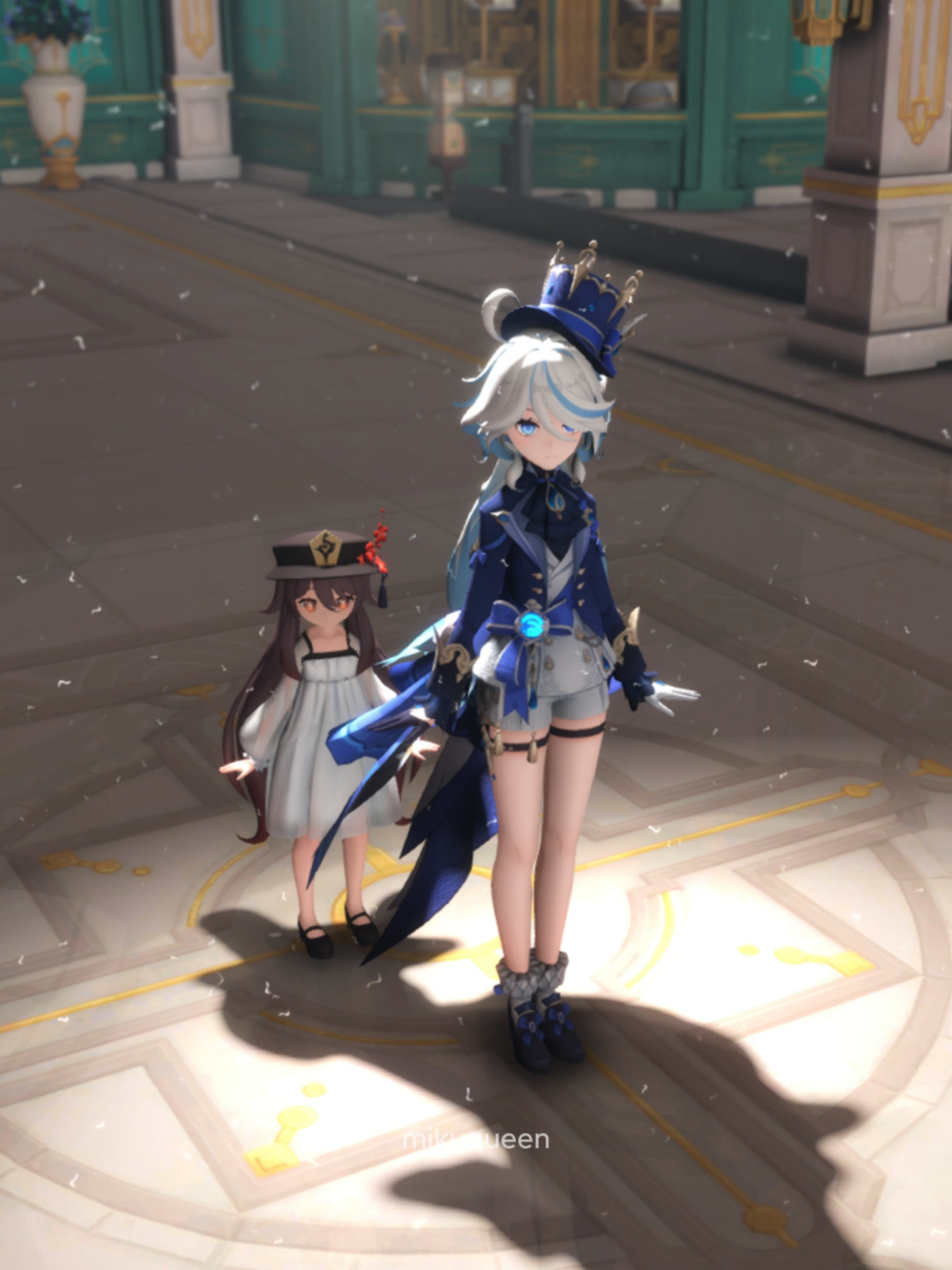 Furina Feliz Navidad but your nemesis daughter appear ..... 🐱‍👤 #fontaine #furinaedit #furinagenshinimpact #genshinimpact #hoyocreators #feliznavidad #focalorsgenshinimpact #focalors #hutaogenshinimpact