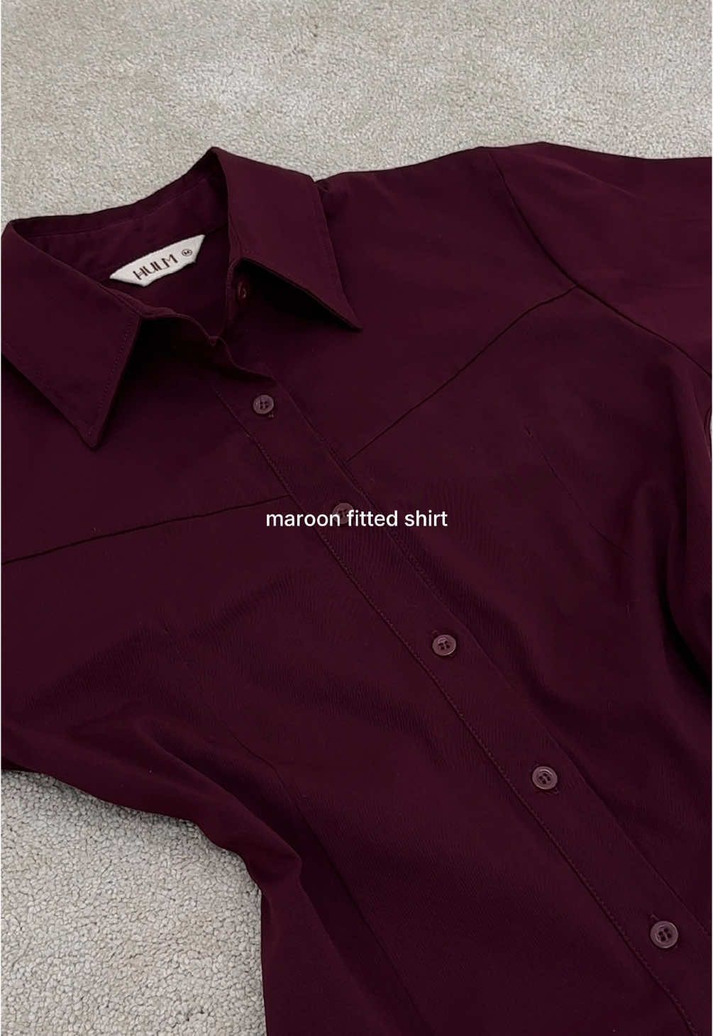 Maroon fitted shirt😍 #fyp #fypシ #fy 