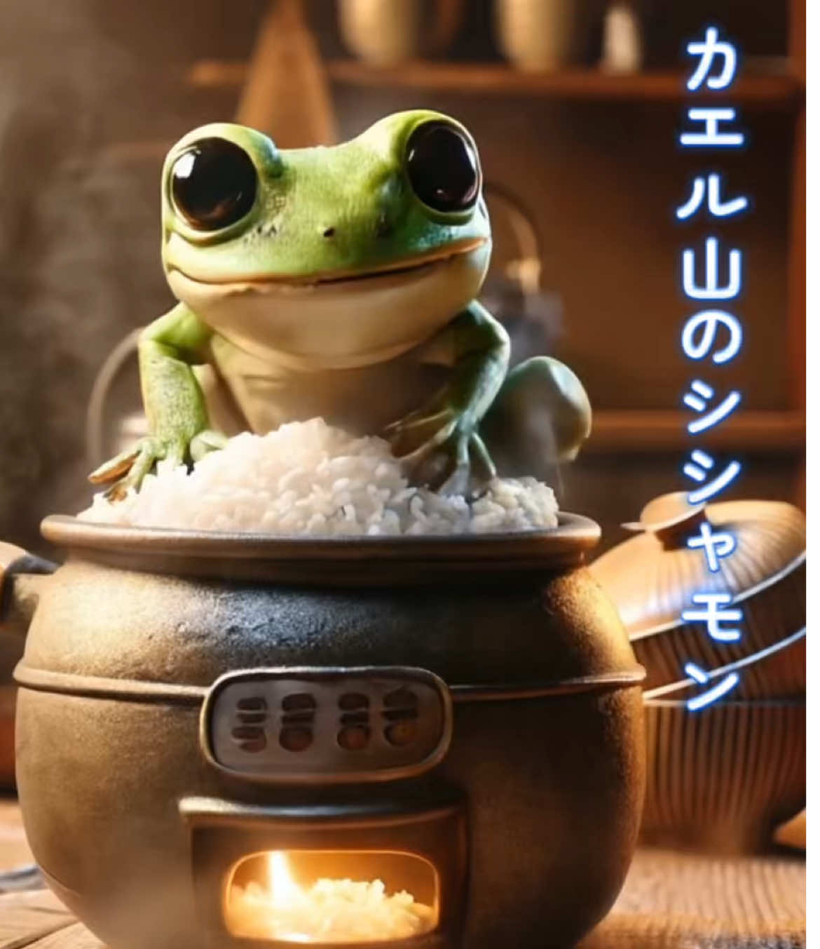 カエル山のシシャモン #シシャモン #ai #面白い #面白い動画 #カエル 