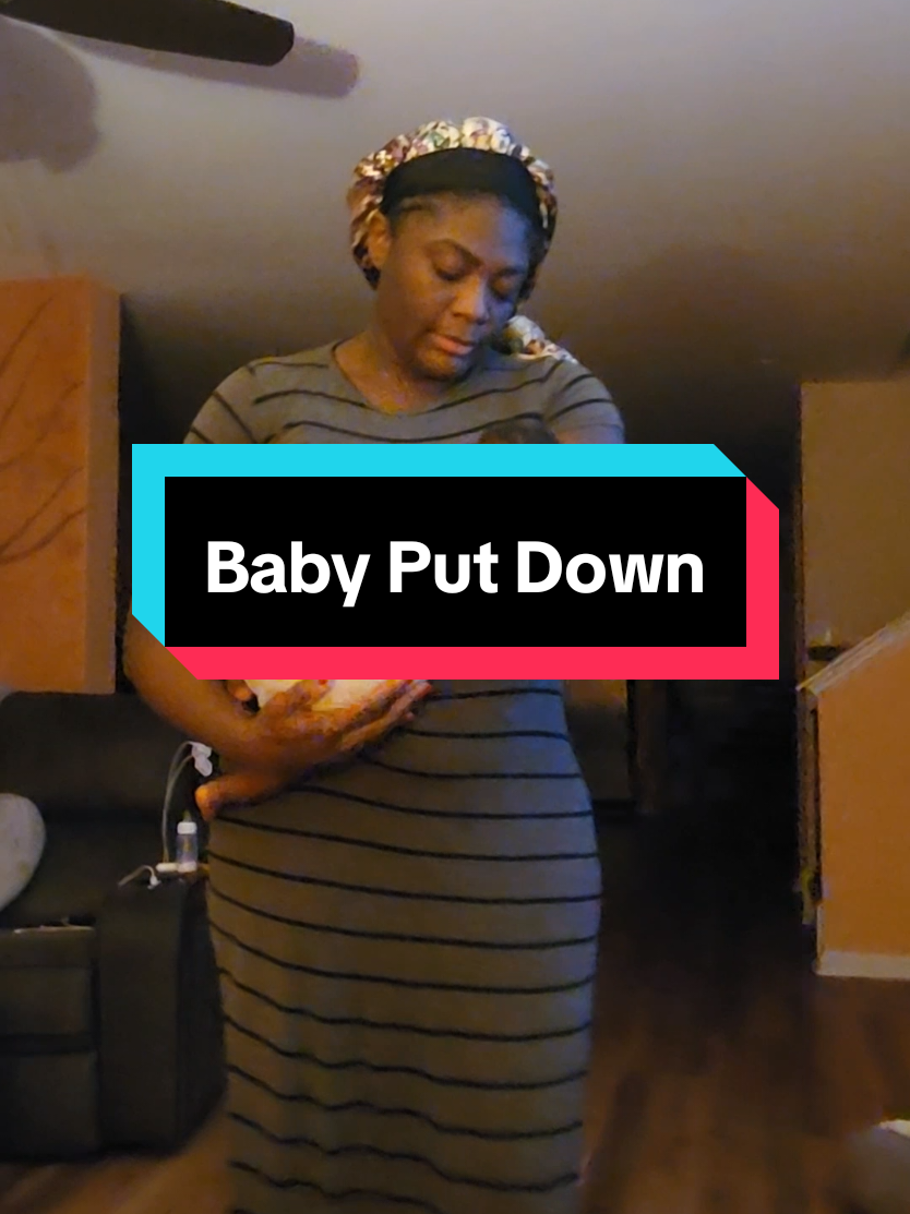 Getting a newborn to sleep can be challenging.  Baby put down was definitely a challenge tonight.  #Khalifa #babyputdown #newborn #newmother #journey #patience #icandoallthingsthroughchrist #happyhoildays #newmom #momtok 