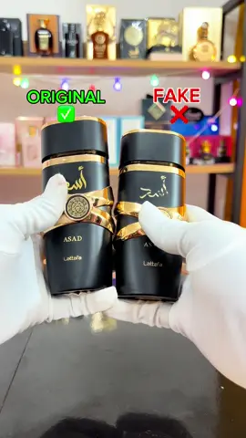 Perfume Asad Original vs Falso #originalvsfake #perfumeoriginal #perfumefalso #asadlattafa #cuidado #alertatiktok 