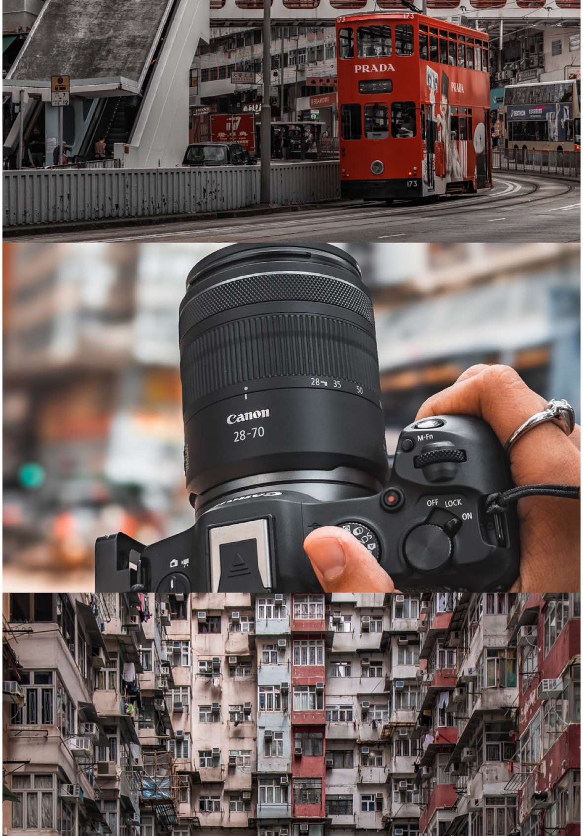 Hong Kong street photography POV 📸🇭🇰 . ดรณ์ขอพาเพื่อนๆ เดินถ่ายรูปเล่นที่ฮ่องกงกับเลนส์ Canon RF 28-70mm f/2.8 IS STM เลนส์ซูมน้ำหนักเบาเพียง 495 g บอกเลยว่าถูกใจสายคอนเทนท์แน่นอน! . #canonthailand #streetphotography #RF2870f28ISSTM #เที่ยวทริปนี้ต้องมีRF #POV #มุมถ่ายรูปฮ่องกง 