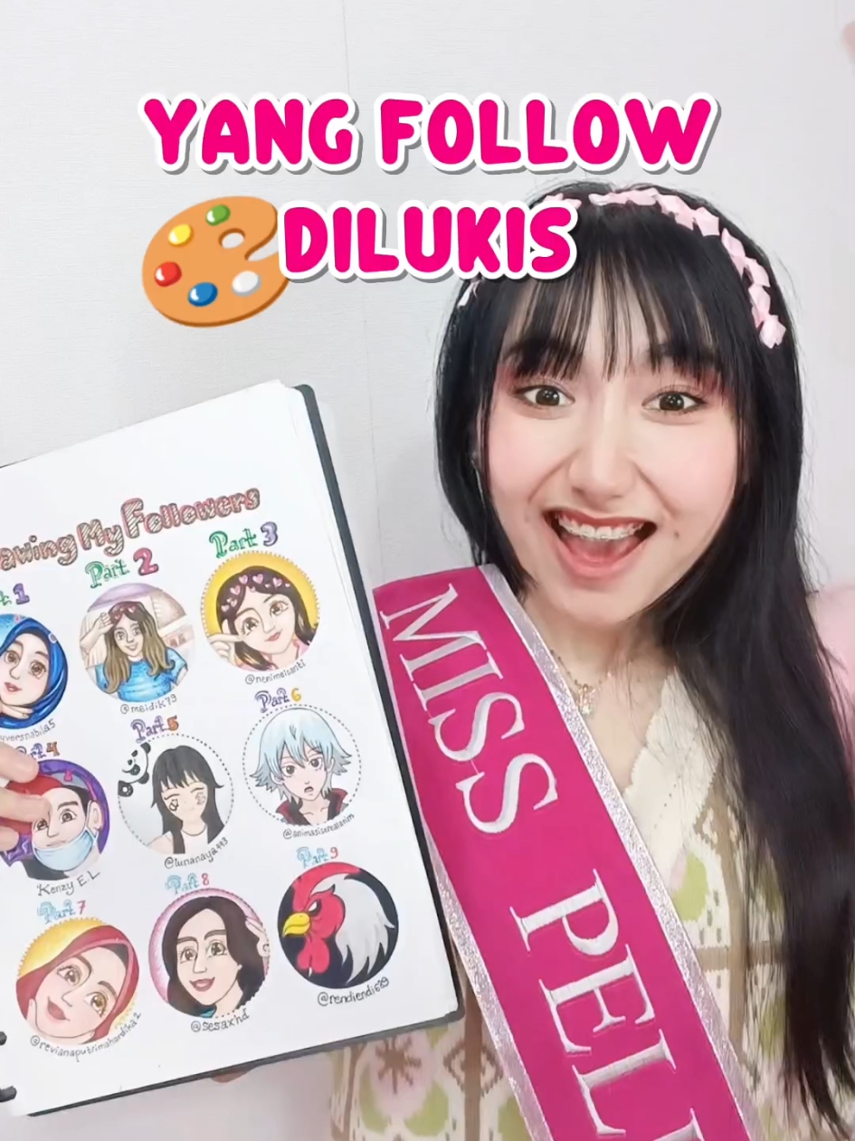 Gambar Follower lagi ga Gaess?? 🤩🎨 #SerunyadiTikTok #MissPelukis #OliviaValent 