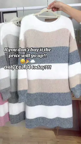 #sweaterdress #sweater #jumper #longsleeve #knitting #knitwear #outfits #roundneck #womenswear #winterishere #casualfashion #spotlight #dealdrops #tiktokmakemebuyit 