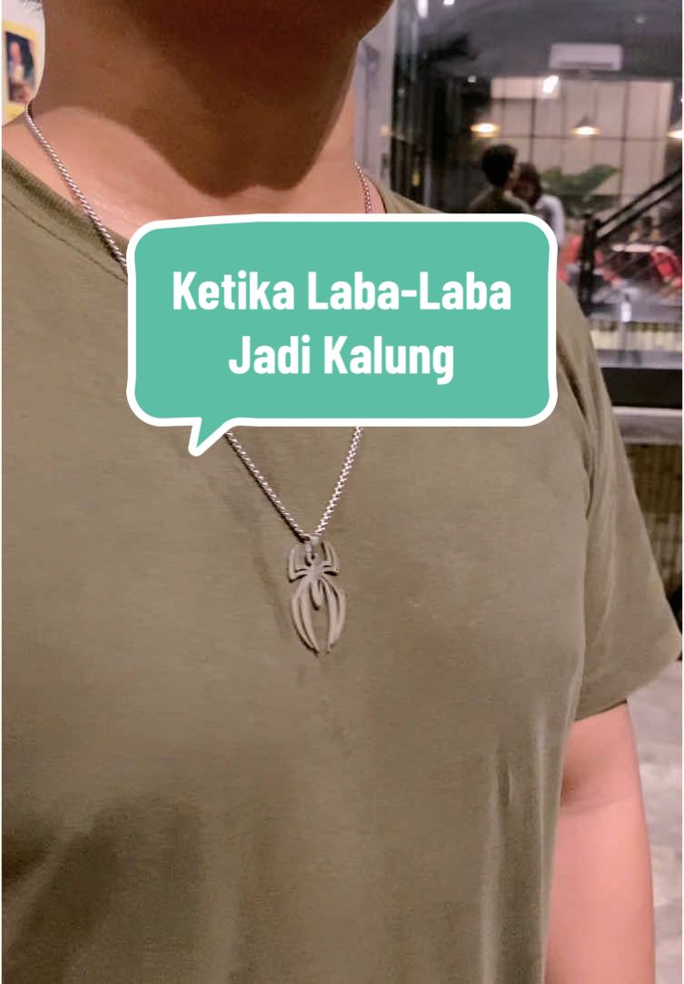 Kalung Spiderman Langka Nih ! #kalungcowok #kalungpria #kalungspiderman #kalungantikarat 